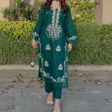 Zarmine | Forest Green 3-Piece